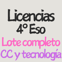 Licencia 4º ESO lote CC y tecnología