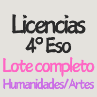 Licencia 4º ESO lote Humanidades y Artes