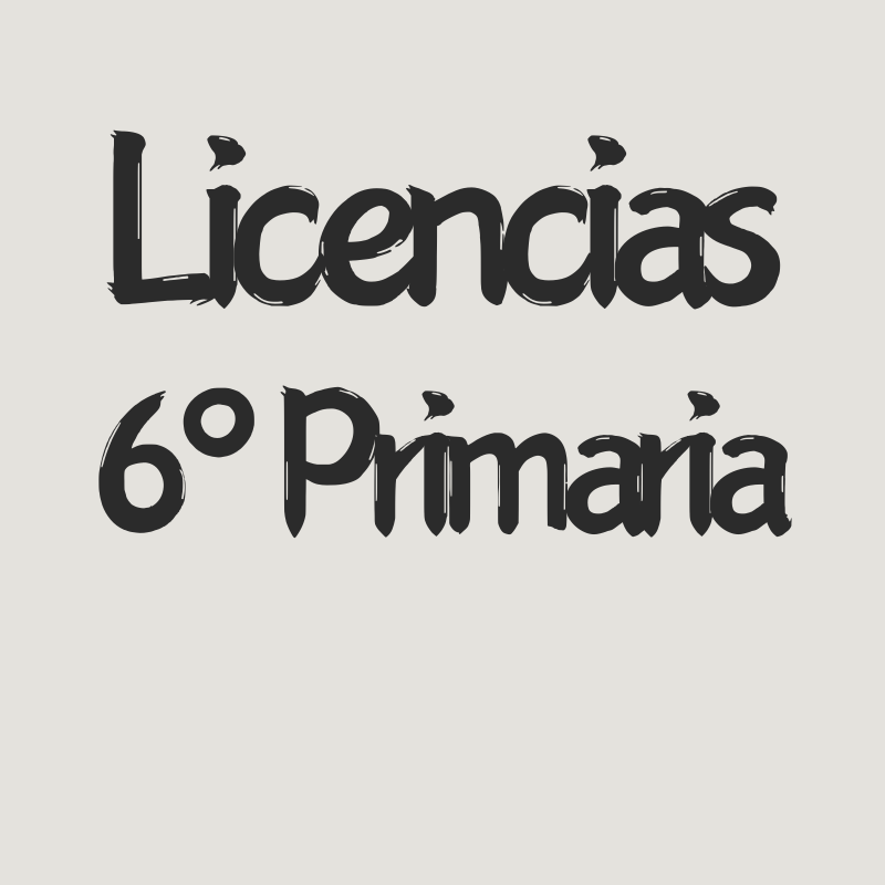 Licencias 6º Primaria