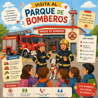 Visita parque de Bomberos