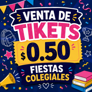 Tickets fiestas colegiales 0.50
